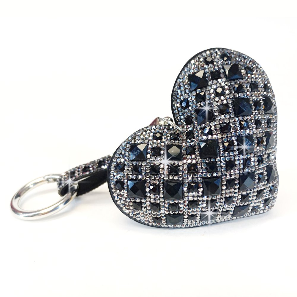 Diamond heart purse hot sale