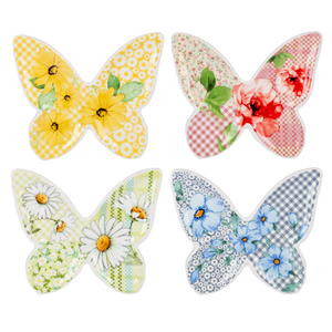 Floral Butterfly Trinket Dishes- Assorted