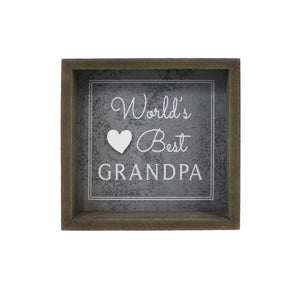 World's Best Grandpa Wood Sign