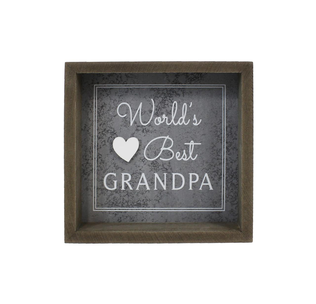 World's Best Grandpa Wood Sign