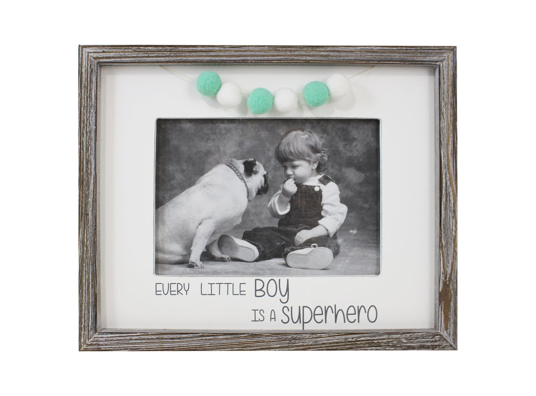 Every Little Boy is a Superhero 5x7 Picture Frame
