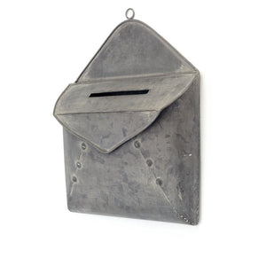 Metal Grey Mailbox