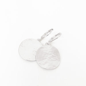 Textured Flat Disk Drop Earrings- Assorted #029