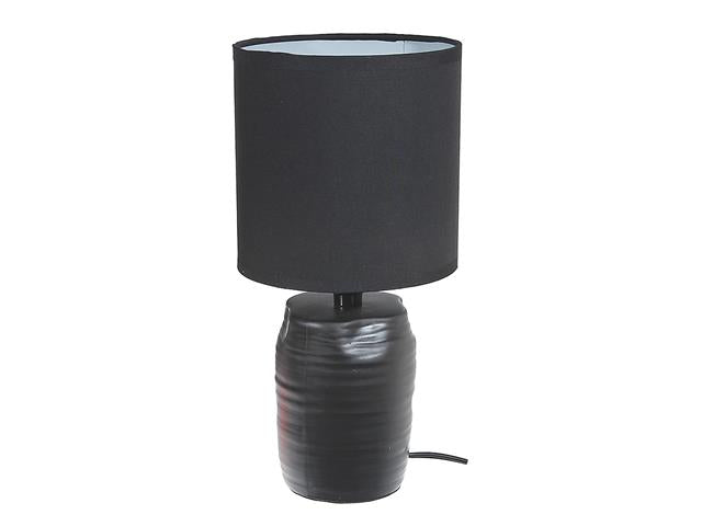 CERAMIC TABLE LAMP WITH SHADE-ASST COLORS