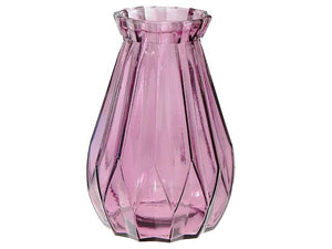 SATCHEL GLASS VASE (PURPLE) (7″)