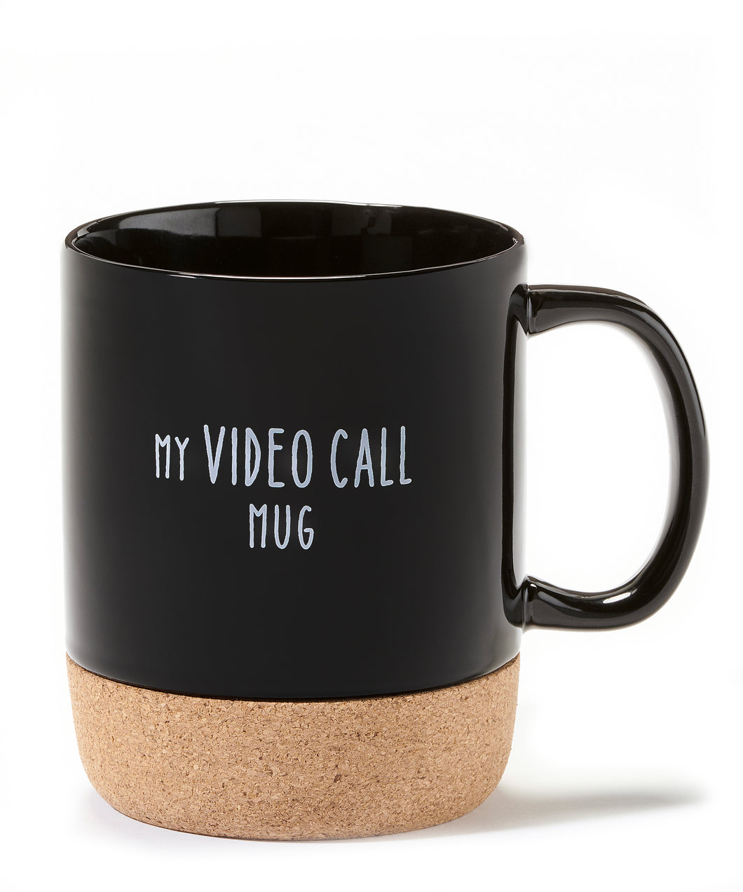 Mug with Cork Bottom Coaster- My Video Call Mug
