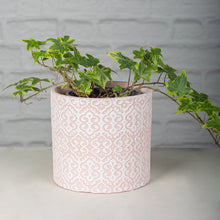 Load image into Gallery viewer, Pink Lace Drawing Ceramic Flower Pot
