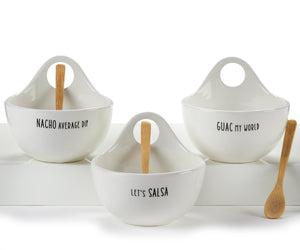 Condiment Bowls with Spoon- Assorted