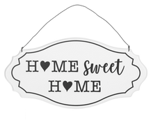 Load image into Gallery viewer, Home Text with House &amp; Heart Wall Sign- Assorted
